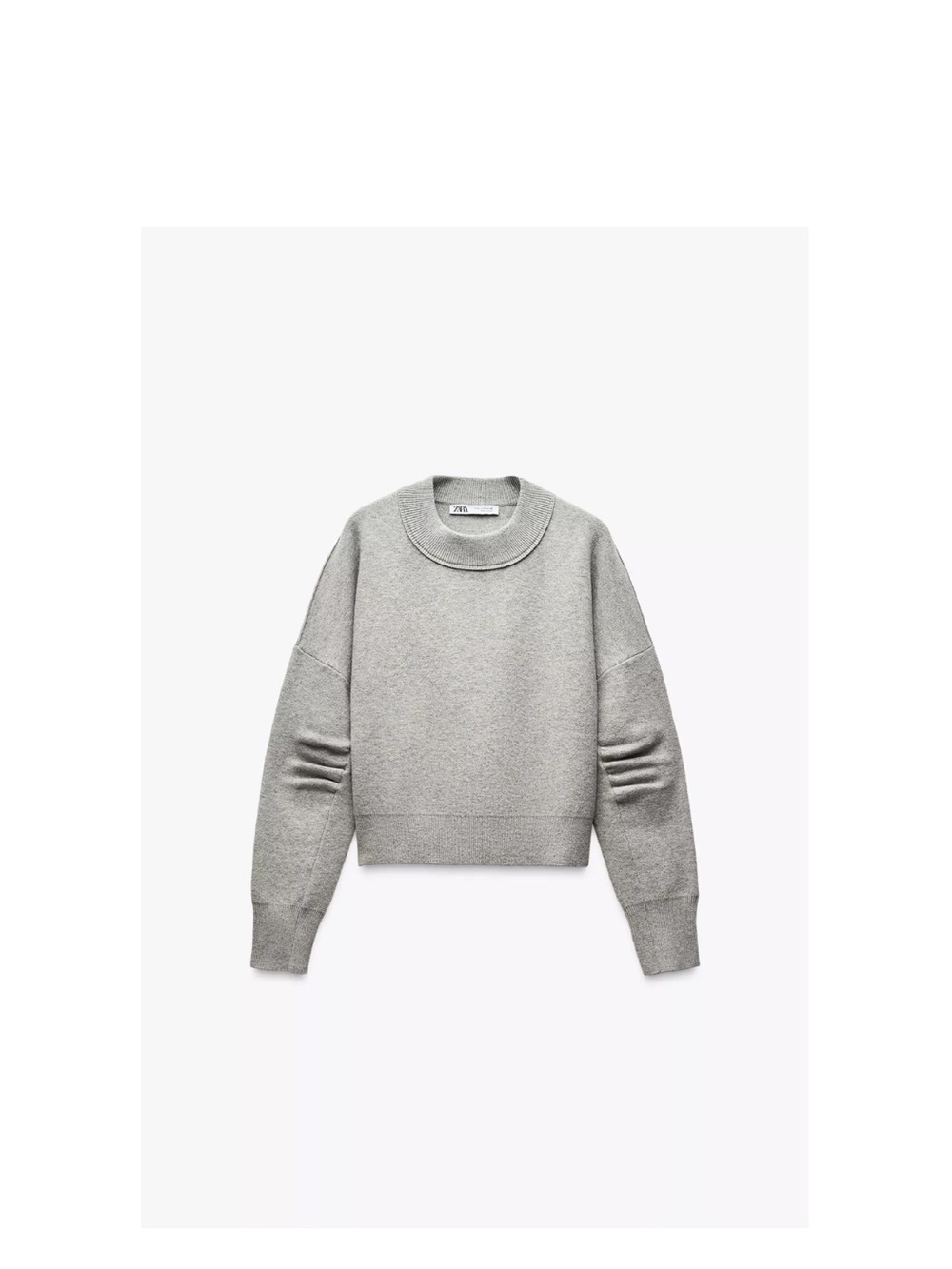 Zara Pleated Sleeve Knit Large